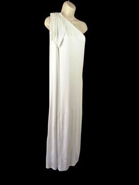 halston heritage one shoulder ombre dress 1970s halston lam one shoulder dress persephone vintage
